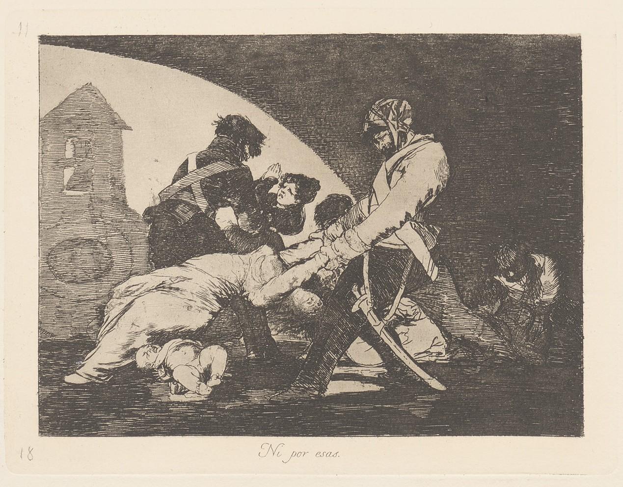 Neither do these. (Ni pro esas) - Goya y Lucientes Francisco