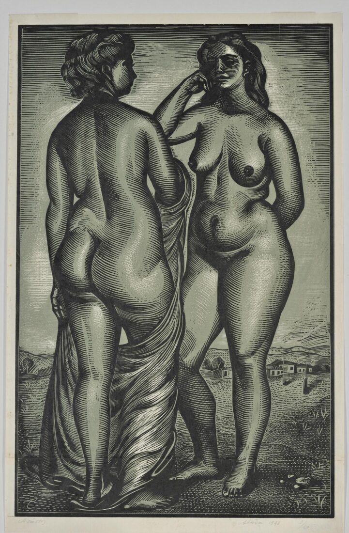Study of Two Nudes - Tassos (Alevizos Anastasios)