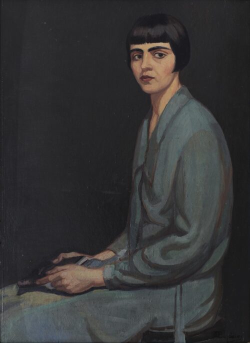 Portrait of the Artist’s Wife Frosso Skoumpourdi - Vyzantios Periclis