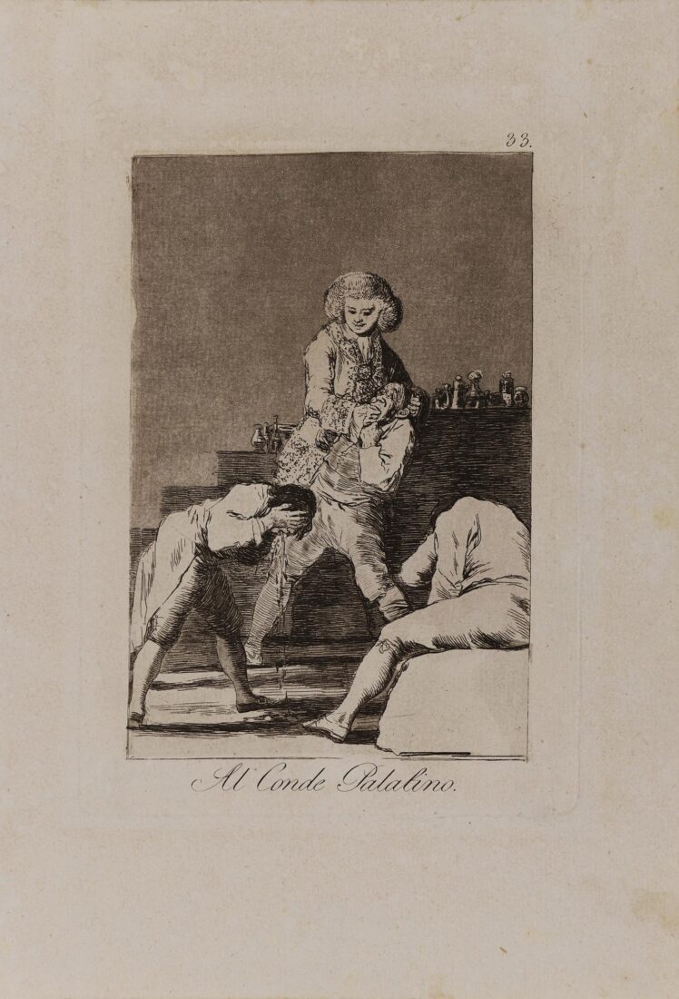 From the series “Los Caprichos” – To the Count of the Palate - Goya y Lucientes Francisco