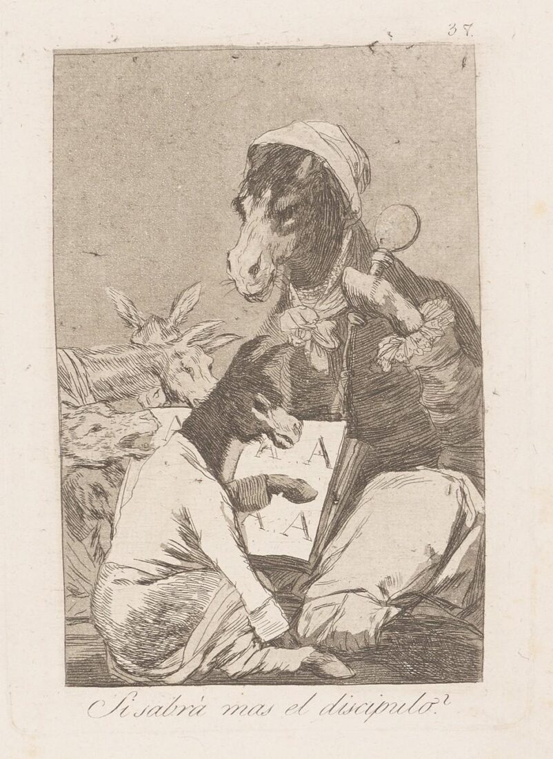 Αν θα ξέρει πιο πολλά ο μαθητής; - Goya y Lucientes Francisco