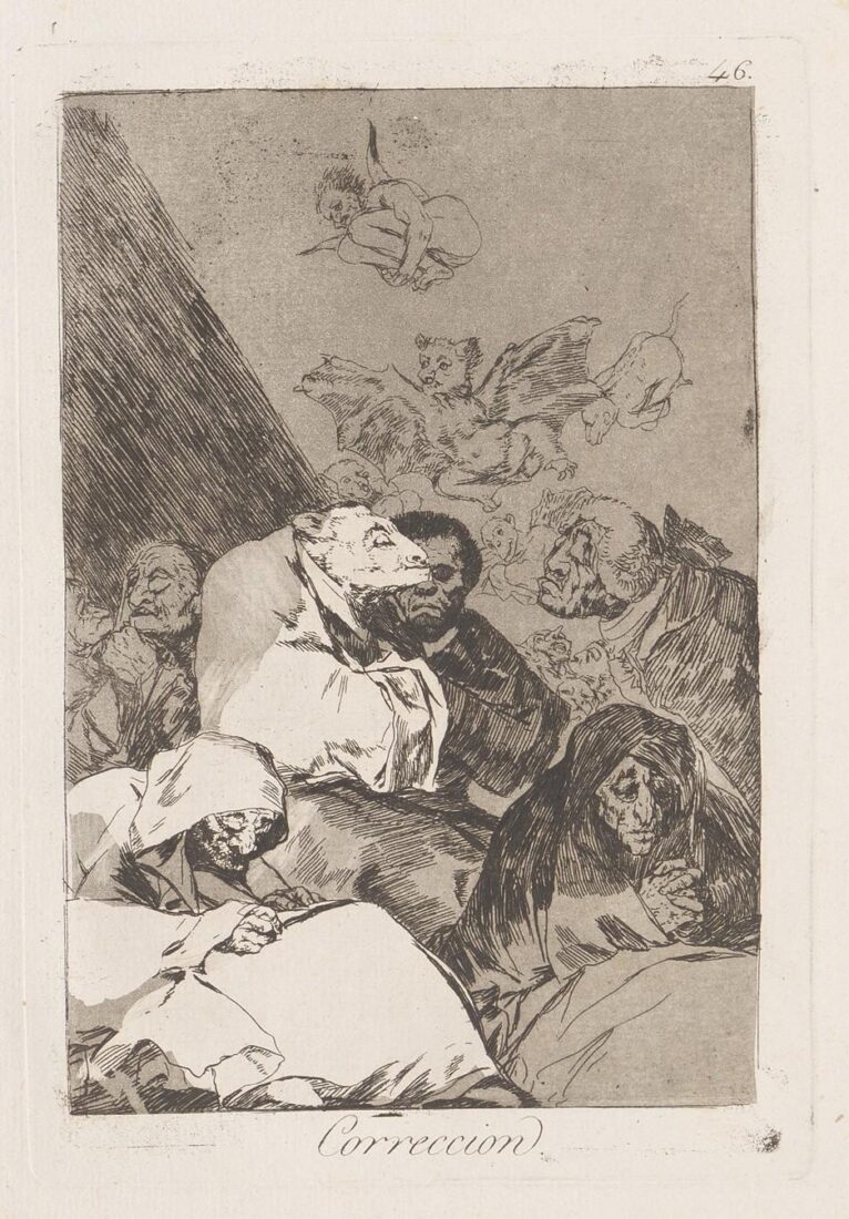 From the series “Los Caprichos” – Correction - Goya y Lucientes Francisco