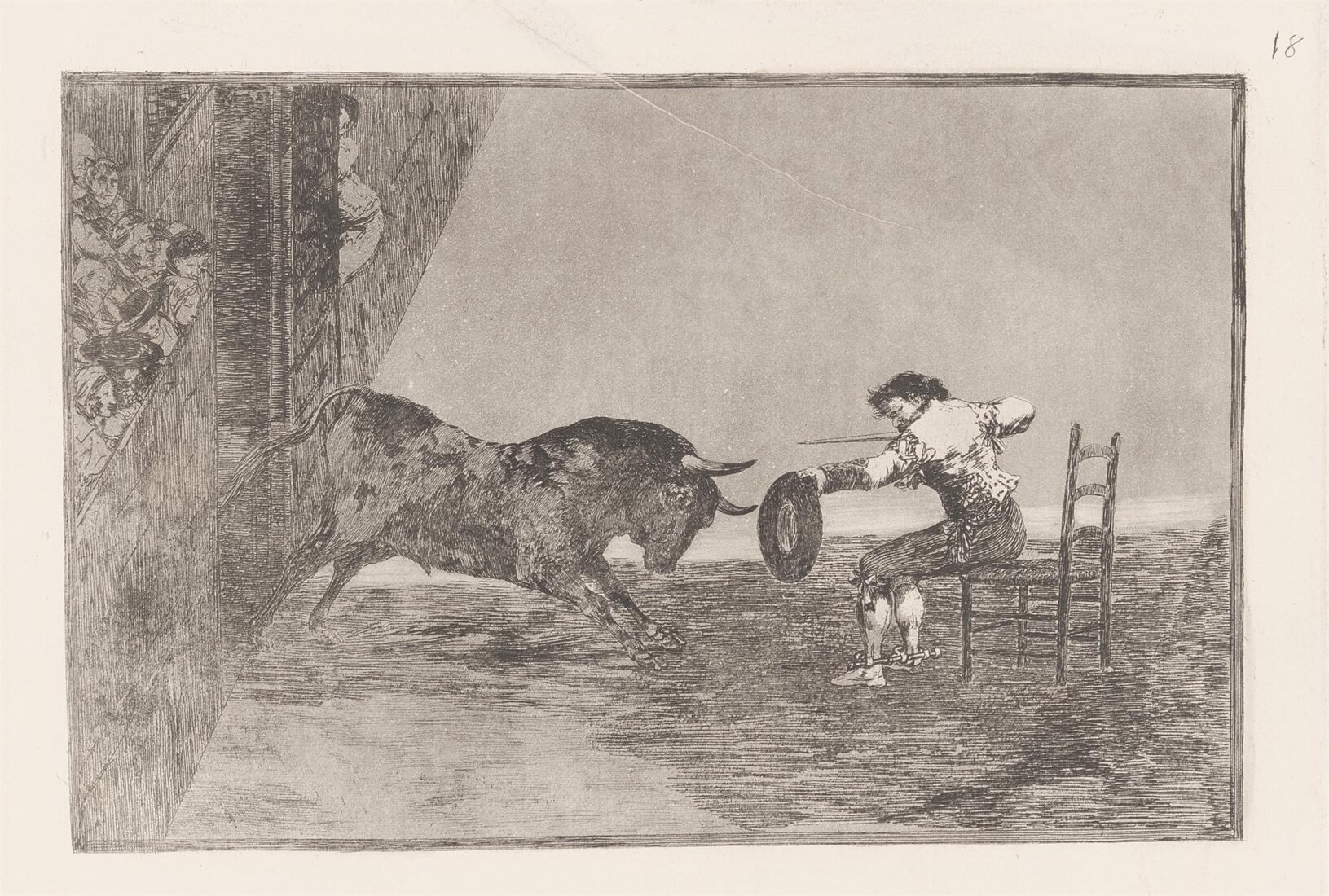 Η ριψοκίνδυνη φιγούρα του Μαρτίντσο στην αρένα της Σαραγόσα - Goya y Lucientes Francisco