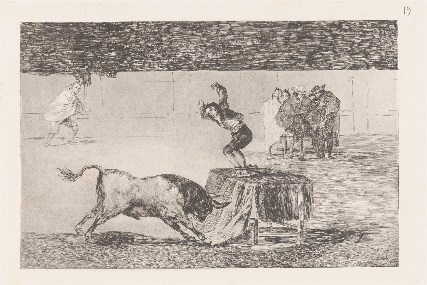 Another madness of his in the same ring. (Otra locura suya en la misma plaza) - Goya y Lucientes Francisco