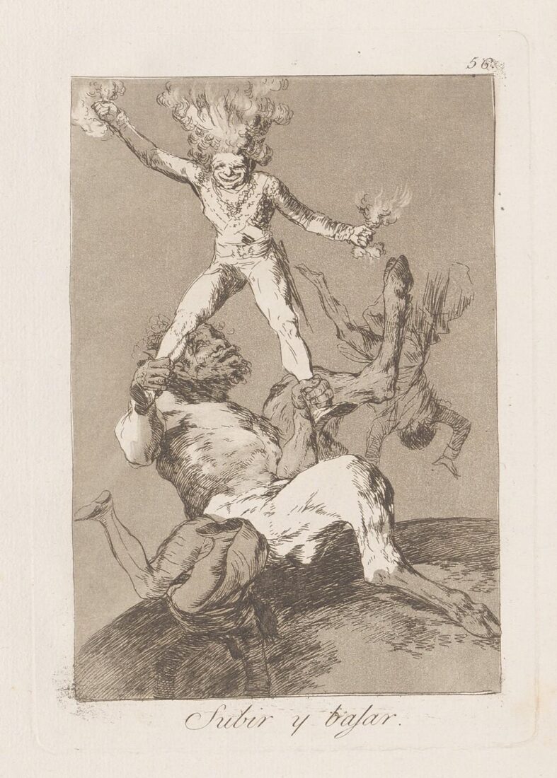 To rise and to fall - Goya y Lucientes Francisco