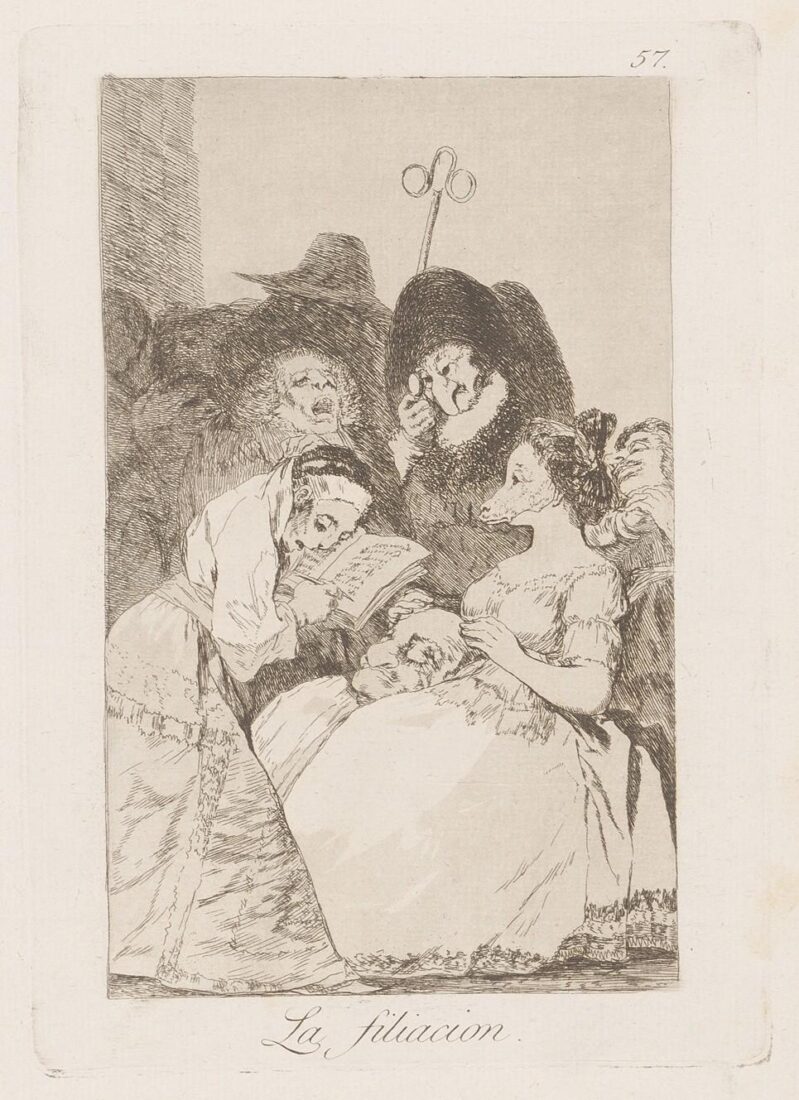 From the series: “Los Caprichos” – The Filiation - Goya y Lucientes Francisco