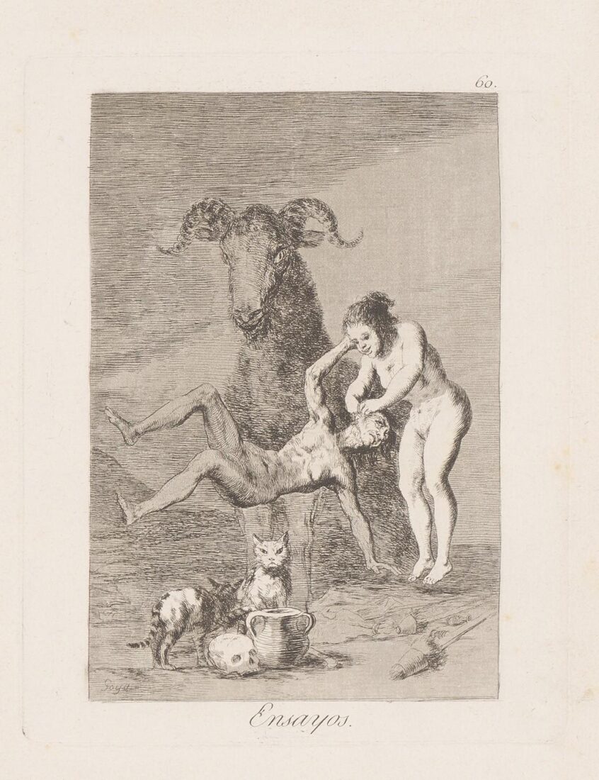 From the series “Los Caprichos” – Trials - Goya y Lucientes Francisco