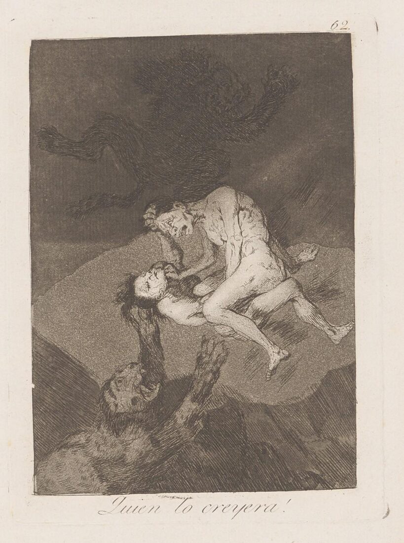 From the series “Los Caprichos” – Who would have thought it! - Goya y Lucientes Francisco