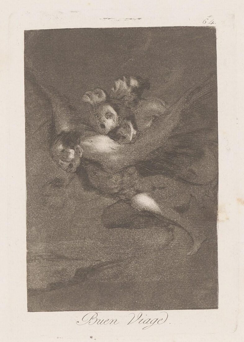 From the series “Los Caprichos” – Bon voyage - Goya y Lucientes Francisco