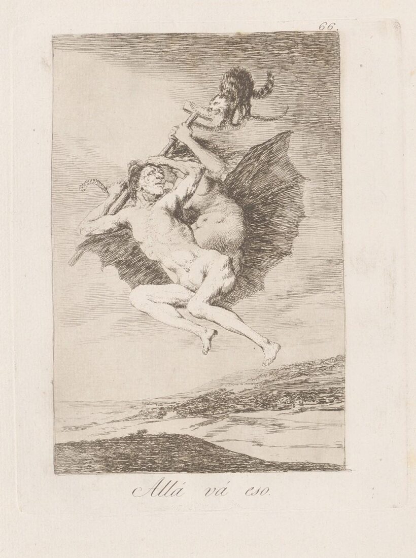 From the series “Los Caprichos” – There it goes - Goya y Lucientes Francisco