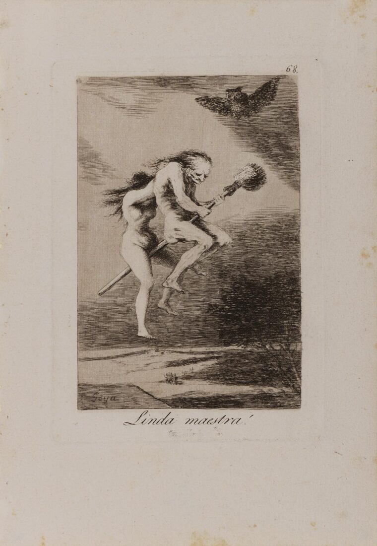 From the series “Los Caprichos” – Pretty teacher! - Goya y Lucientes Francisco