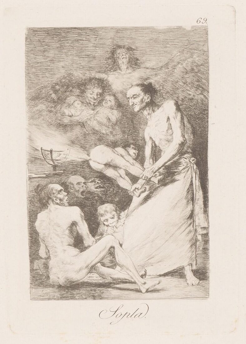 From the series “Los Caprichos” – Gust of wind - Goya y Lucientes Francisco