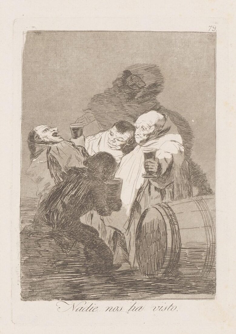 From the series “Los Caprichos” – No one has seen us - Goya y Lucientes Francisco