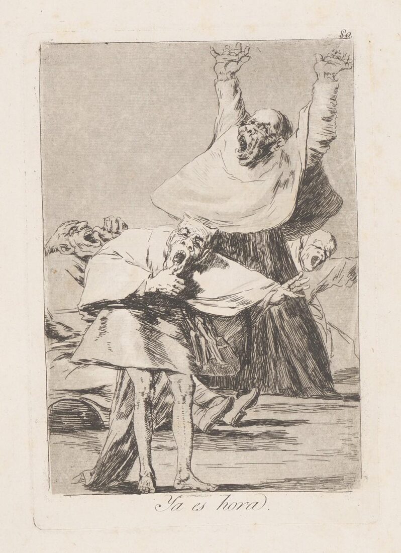 From the series “Los Caprichos”  It is time - Goya y Lucientes Francisco