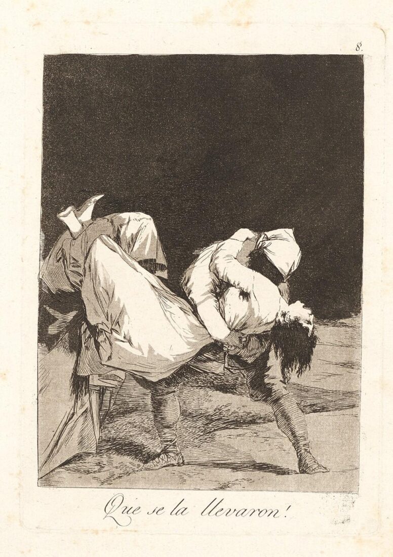 From the series “Los Caprichos” – So they carried her off! - Goya y Lucientes Francisco