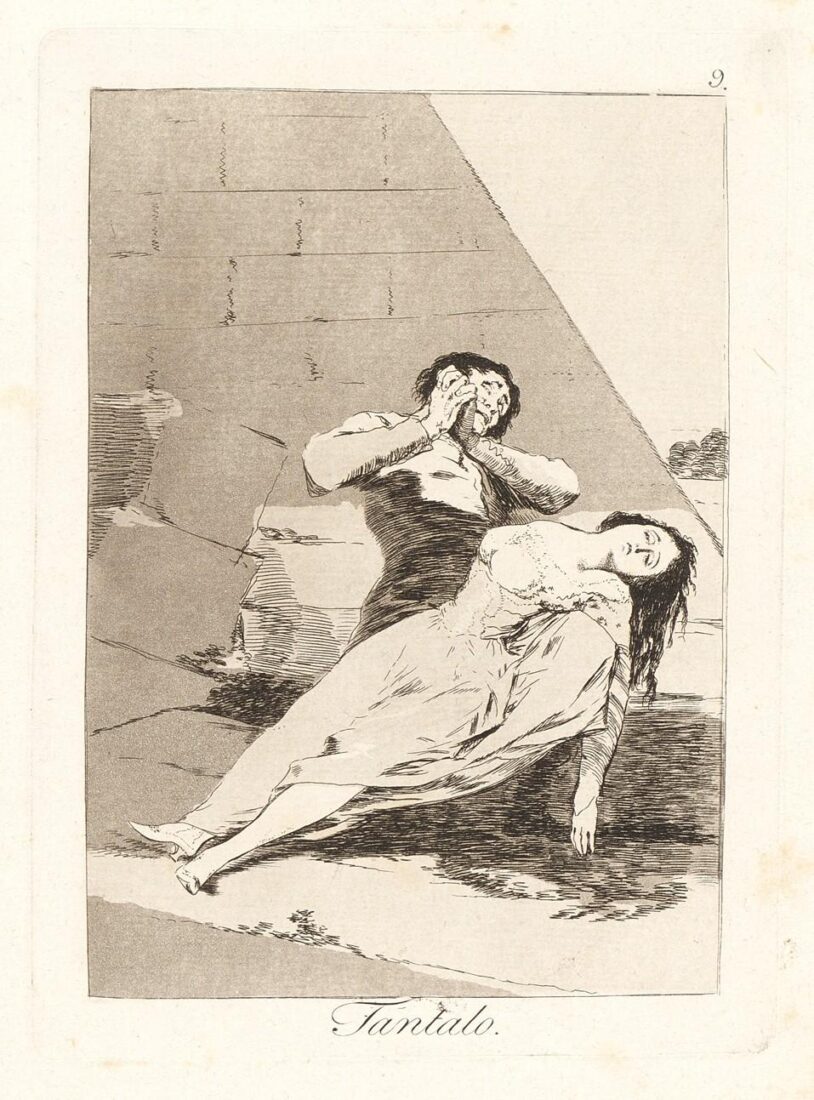 From the series “Los Caprichos” – Tantalo - Goya y Lucientes Francisco