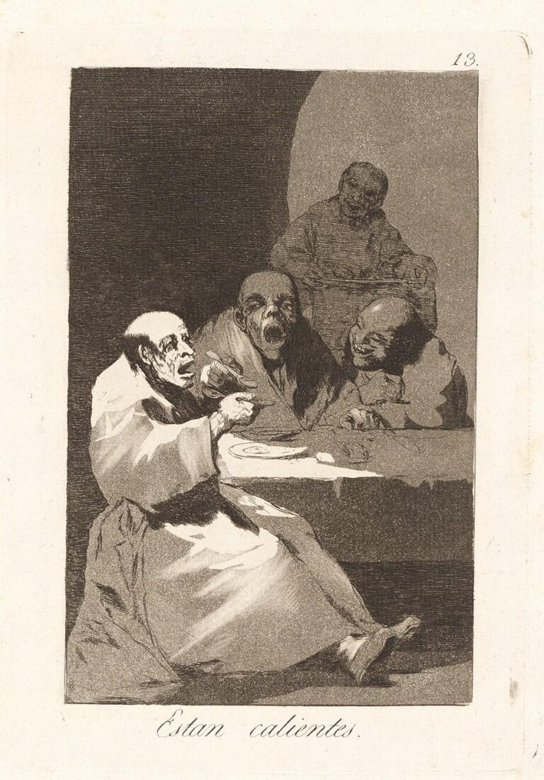 From the series “Los Caprichos” – They are hot - Goya y Lucientes Francisco