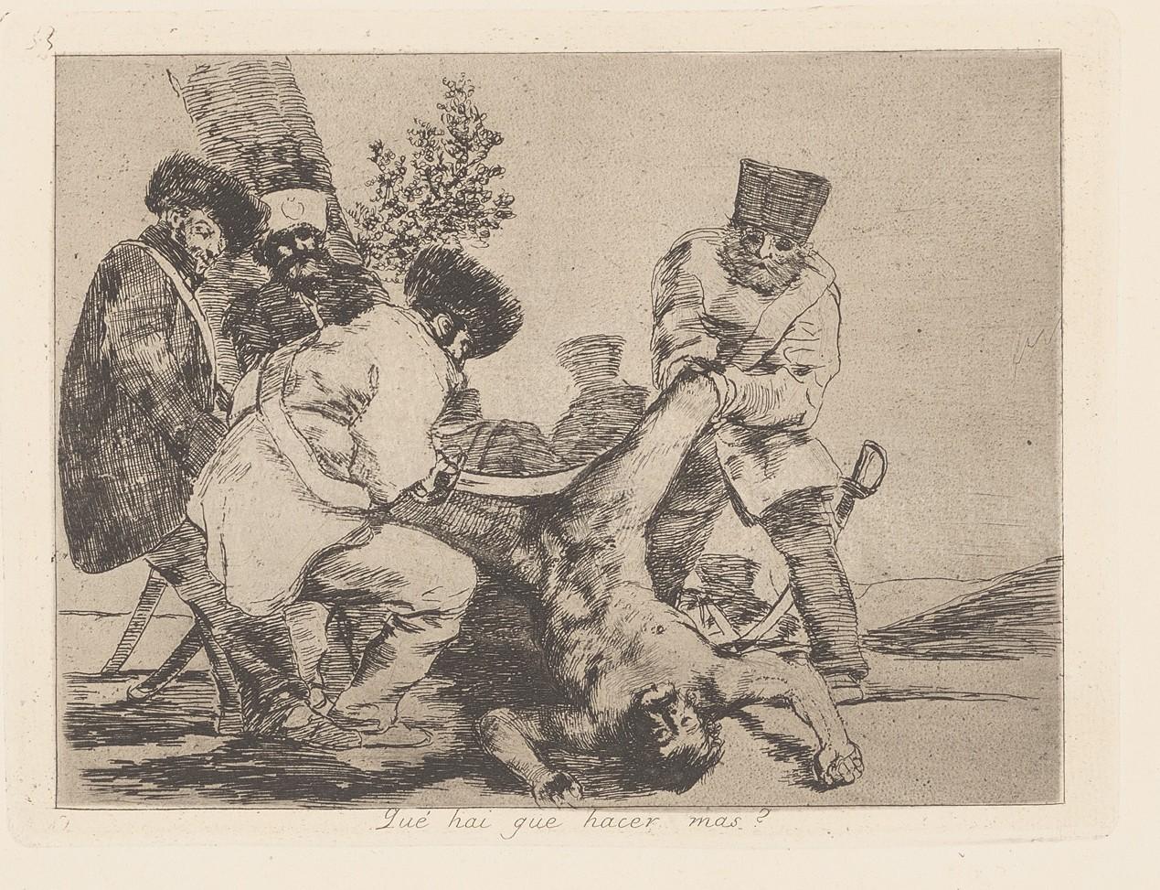 What more can be done? (?Que hay que hacer mas?) - Goya y Lucientes Francisco