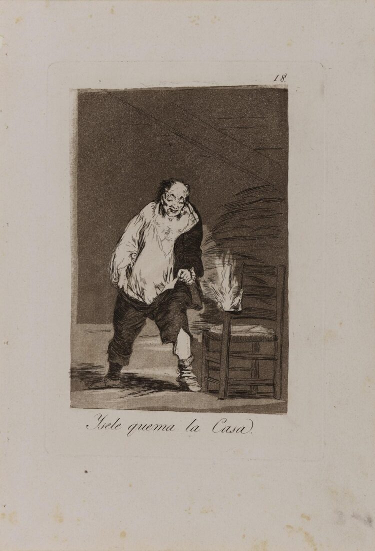 From the series “Los Caprichos” – And the house is on fire - Goya y Lucientes Francisco