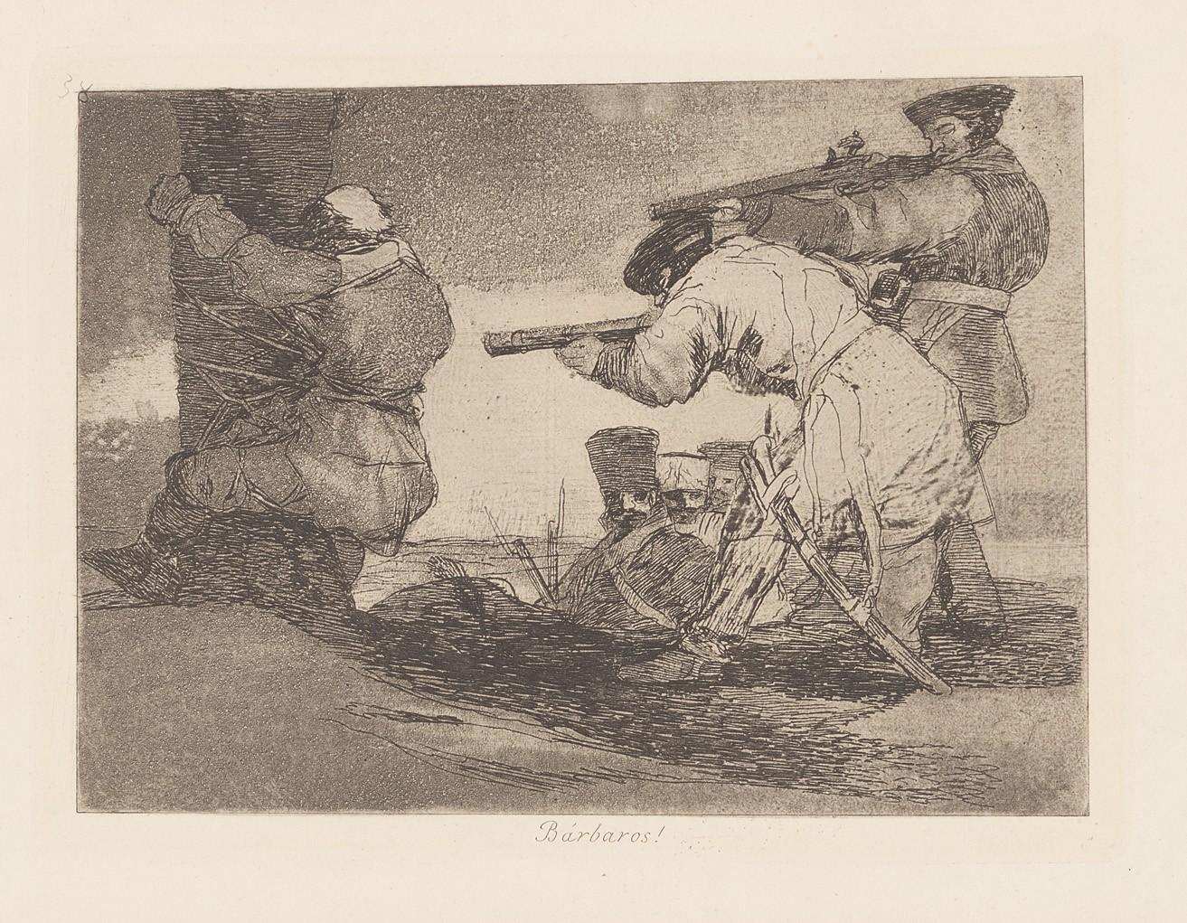 Barbarians! (Barbaros!) - Goya y Lucientes Francisco