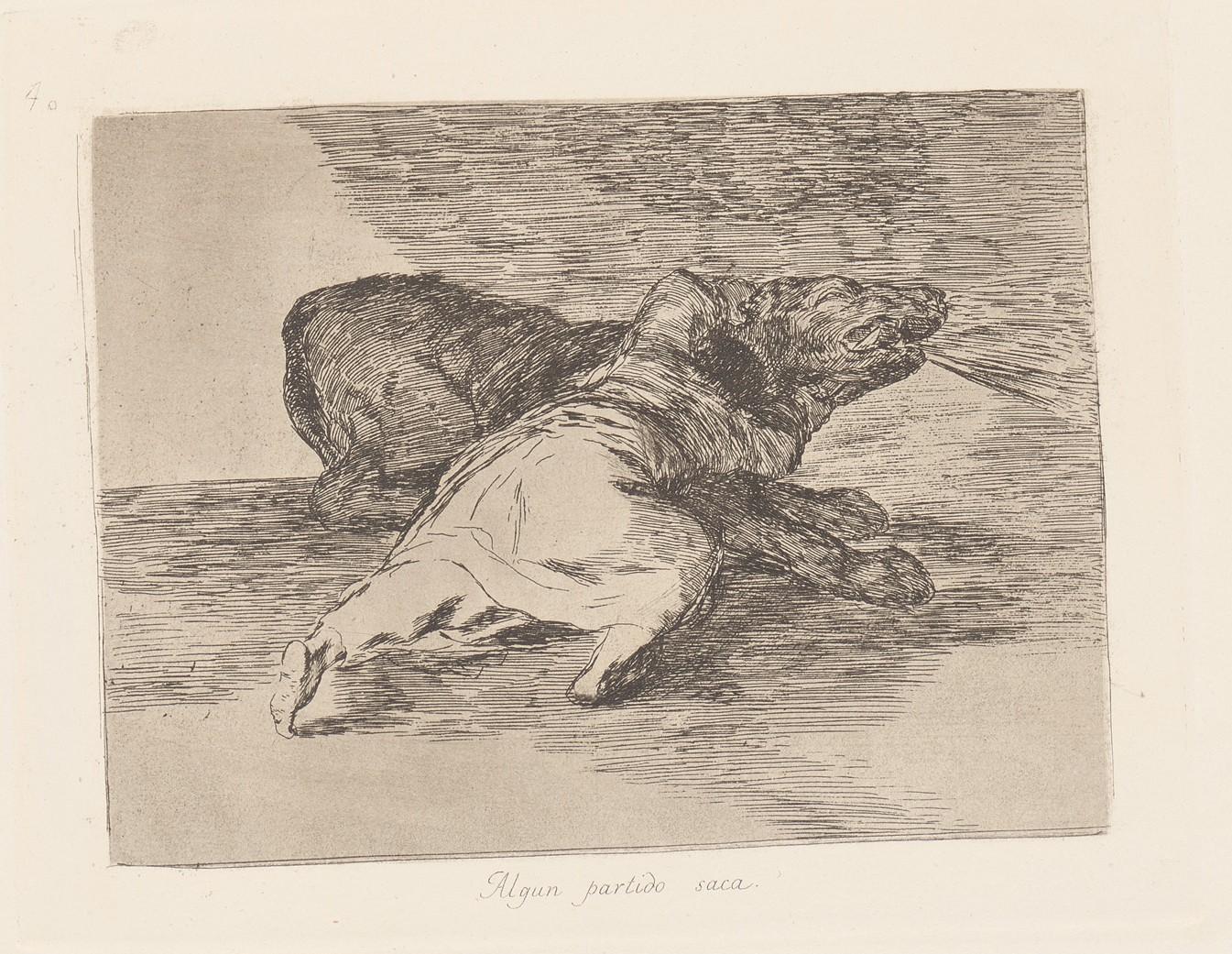 He gets something out of it. (Algun partido saca) - Goya y Lucientes Francisco