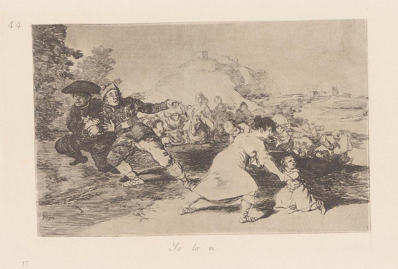 I saw it. (Yo lo vi) - Goya y Lucientes Francisco