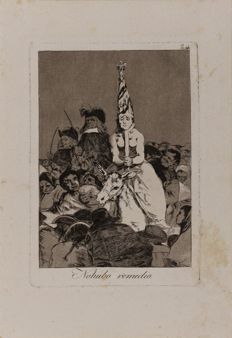 From the series “Los Caprichos” – Nothing could be done about it - Goya y Lucientes Francisco