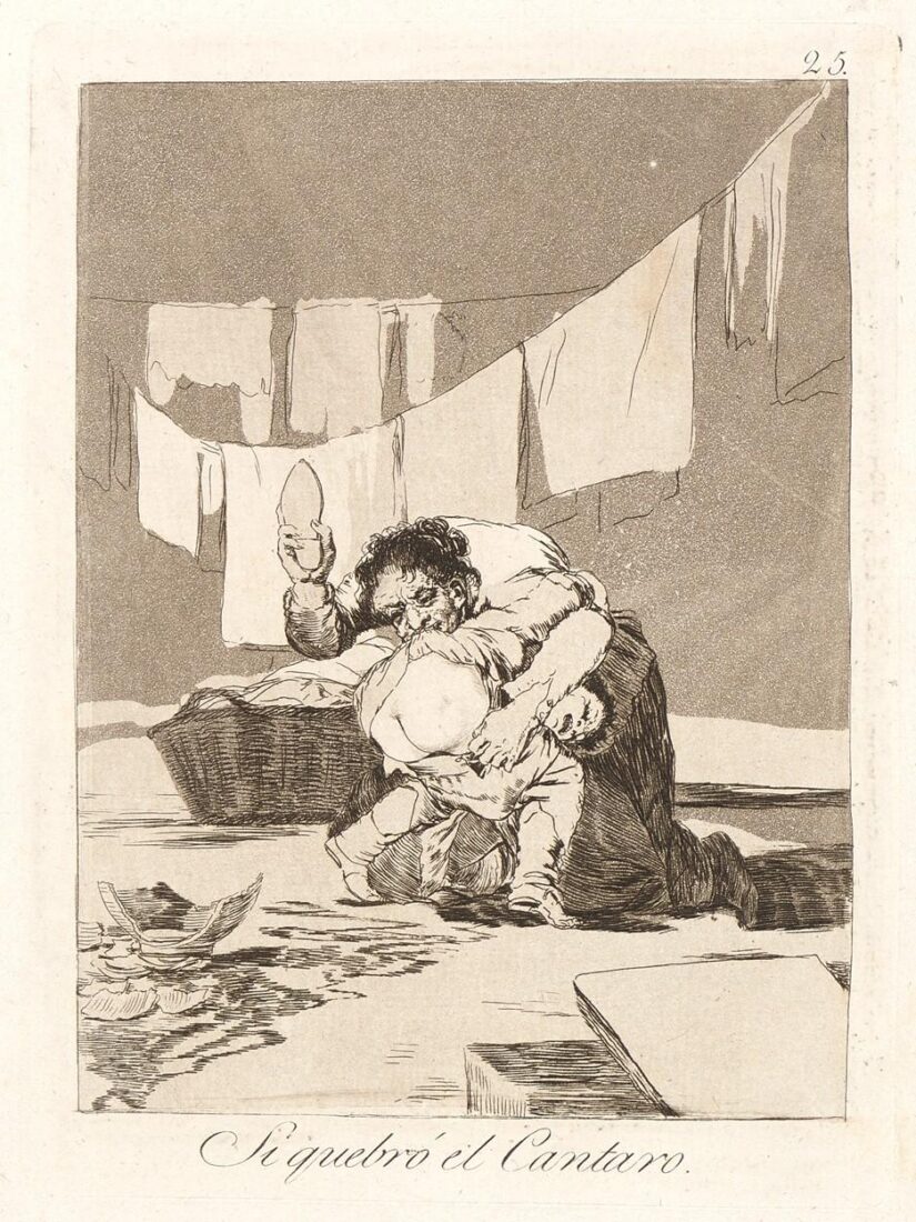 From the series “Los Caprichos” Yes, he broke the pot - Goya y Lucientes Francisco