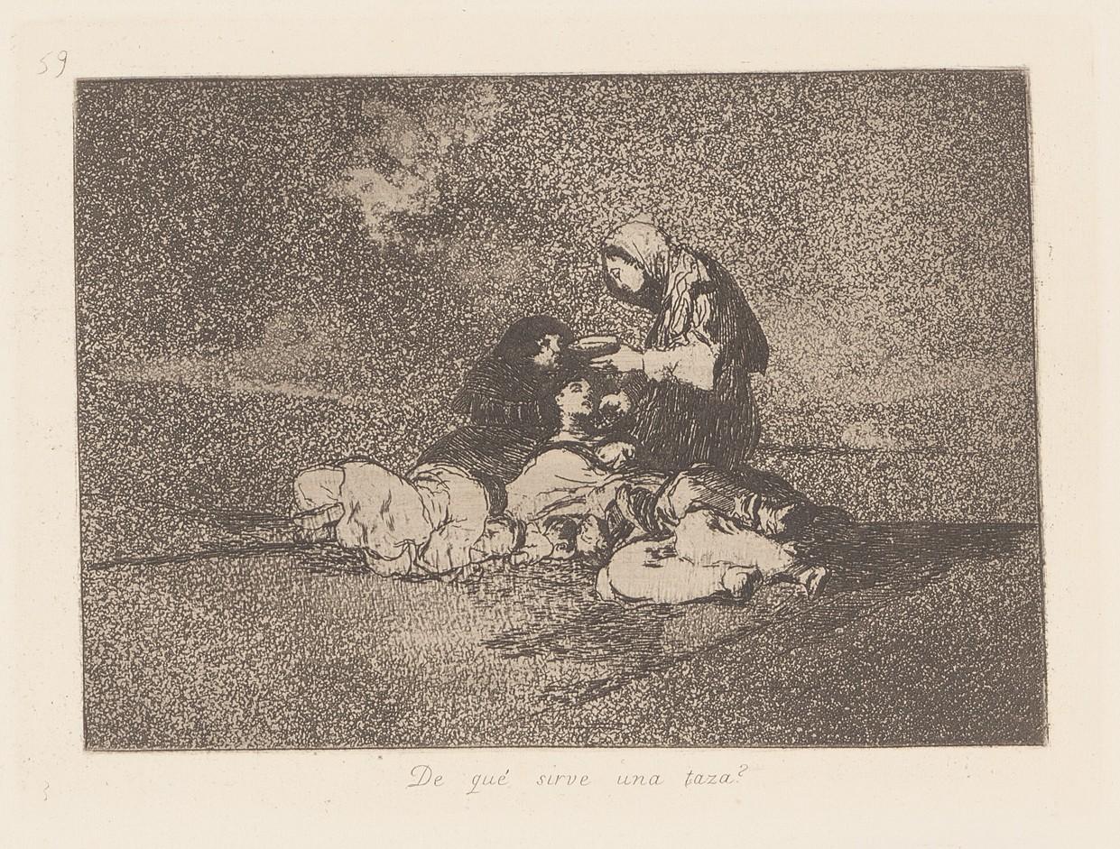 What is the use of a cup? (De que sirve una taza?) - Goya y Lucientes Francisco