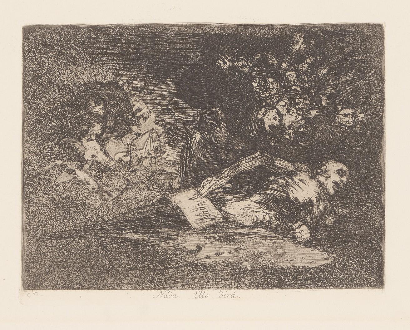 Nothing. (The event will tell. Nada. Ello dira) - Goya y Lucientes Francisco