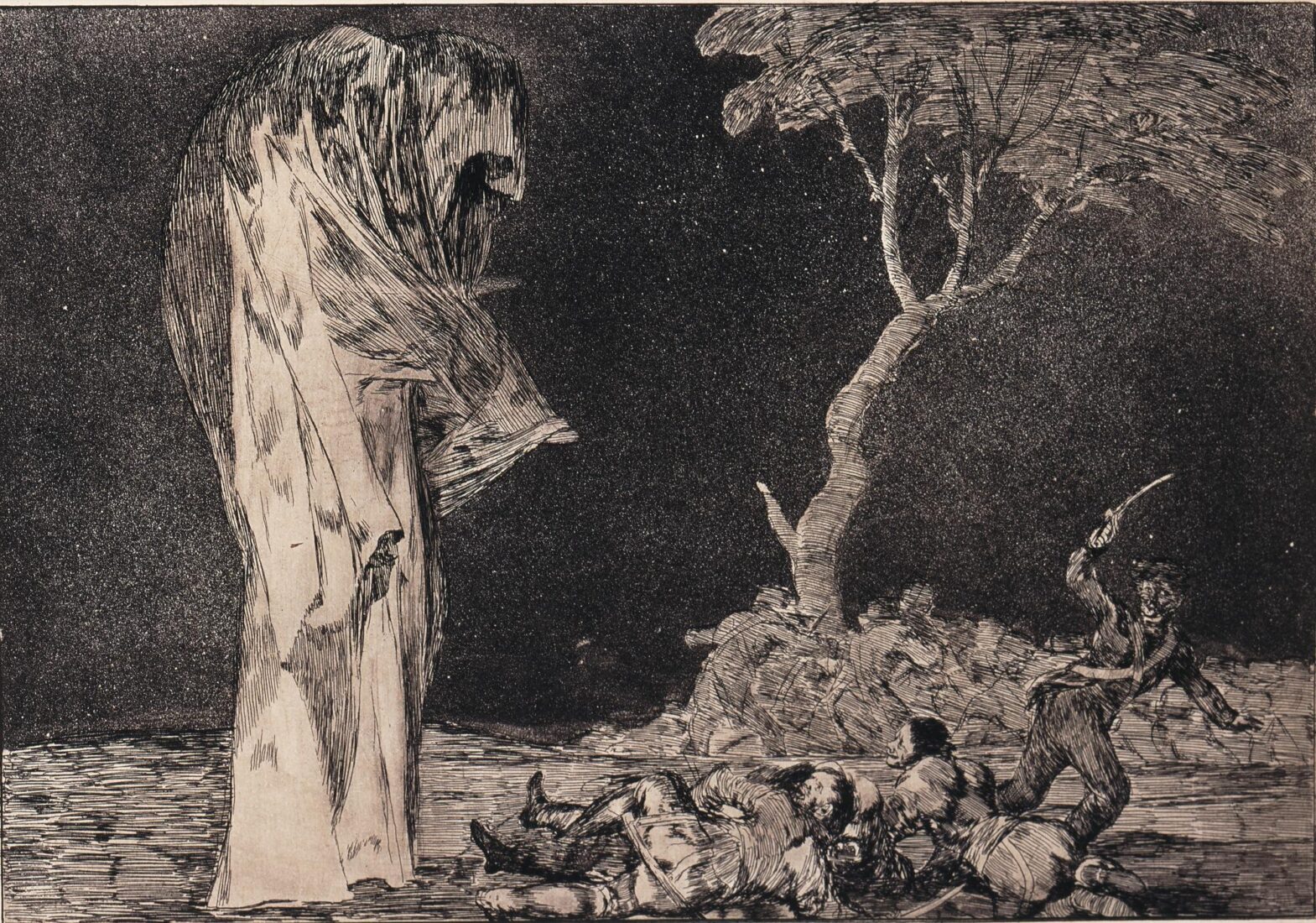 Folly of fear [Do not lose honour through fear]. Disparate de miedo [Por temor no pierdas honor] - Goya y Lucientes Francisco