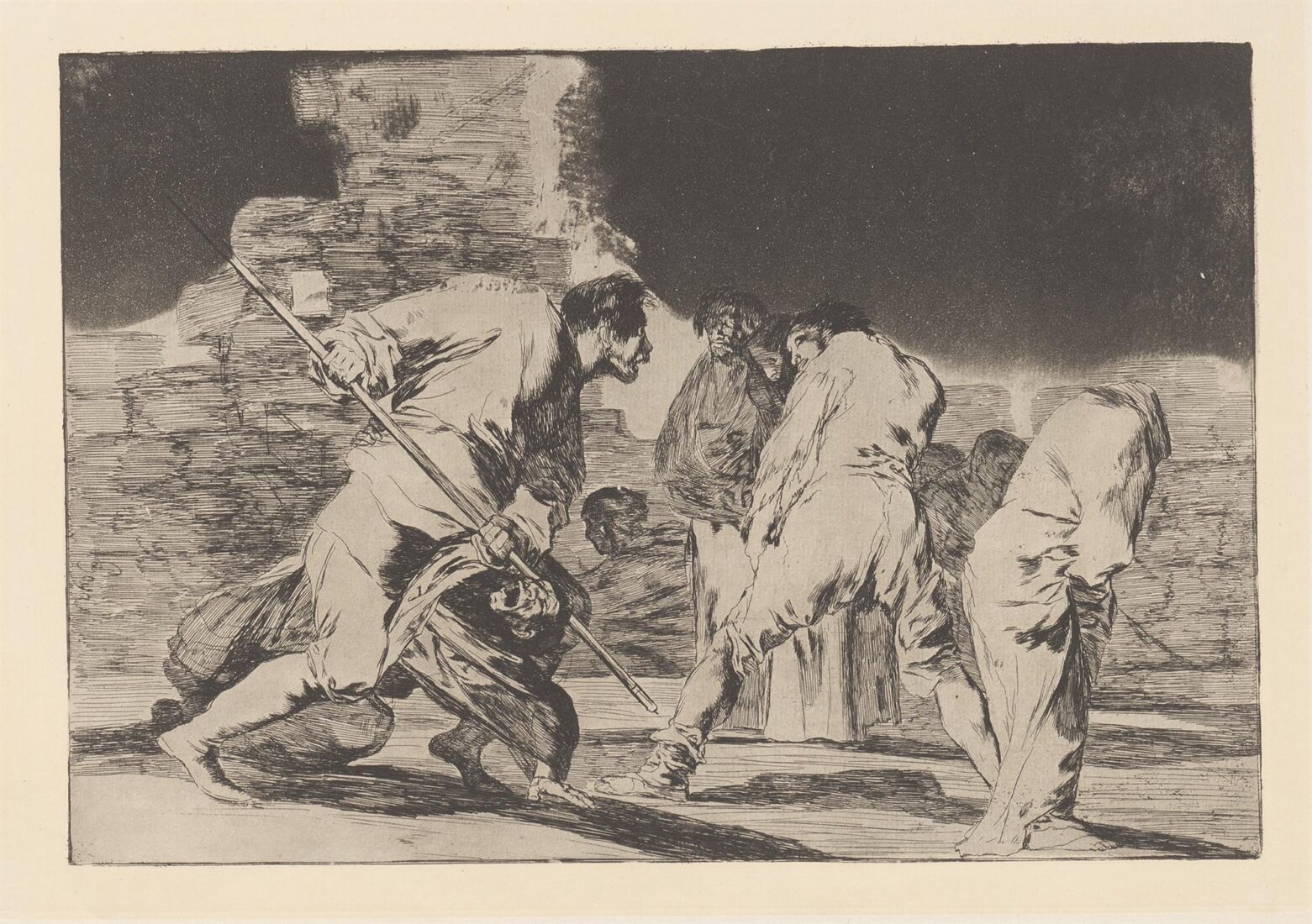 Furious folly [It is amazing – and we were made by God]. Disparate cruel [Hizonos Dios y maravillamos nos] - Goya y Lucientes Francisco