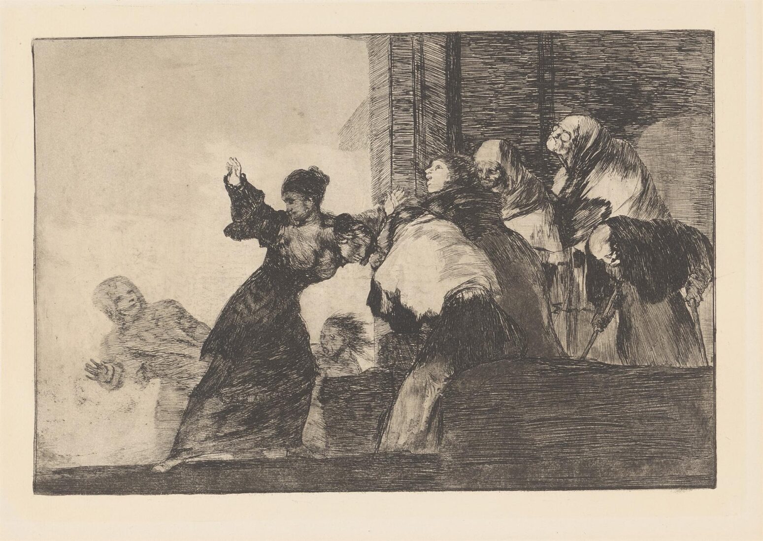 Poor folly [Two heads are better than one]. Disparate pobre - Goya y Lucientes Francisco