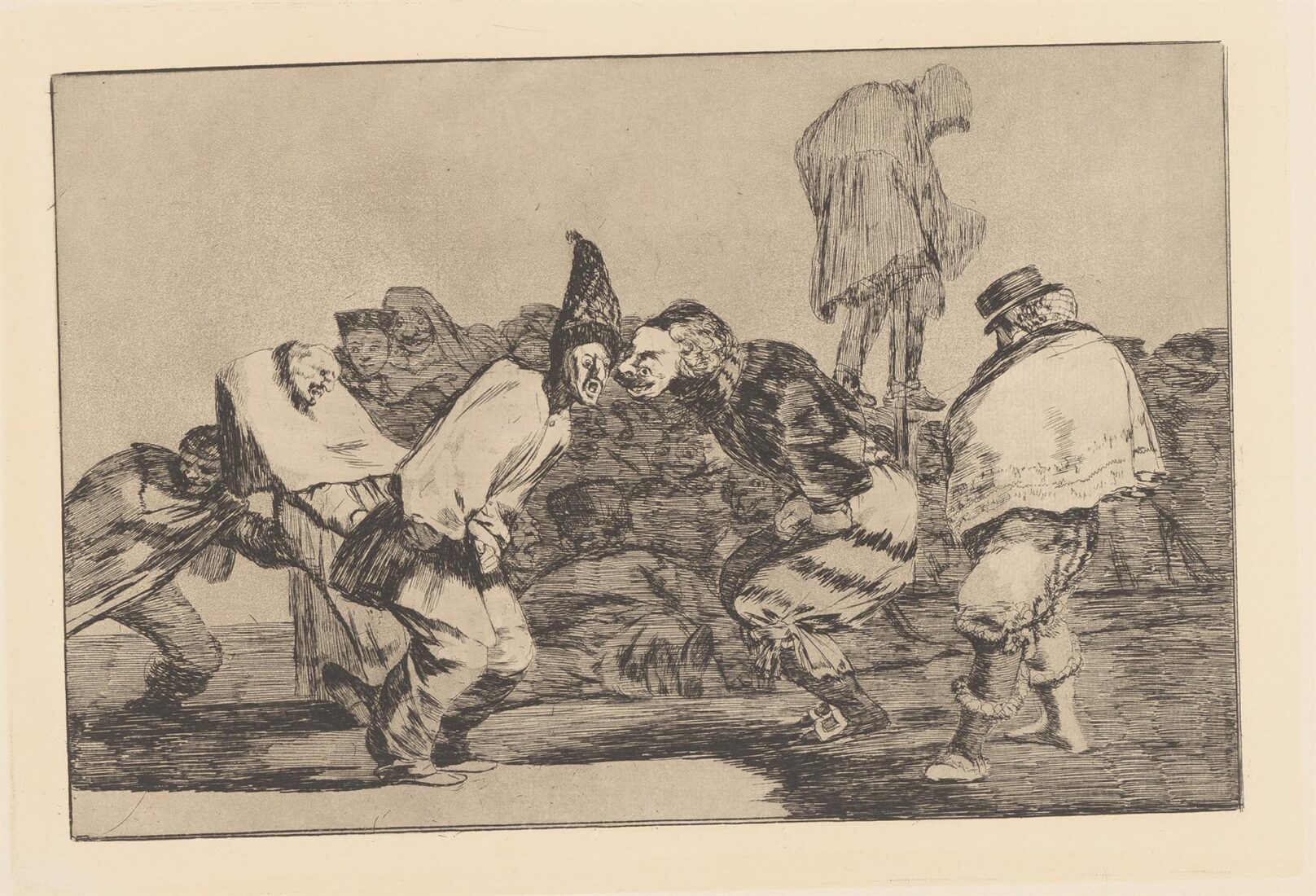 Carneval folly [Rejoice, carnaval, for tomorrow thou shalt de ashes]. Disparate de carnaval [Alegrias antruejo, que manana seras ceniza] - Goya y Lucientes Francisco