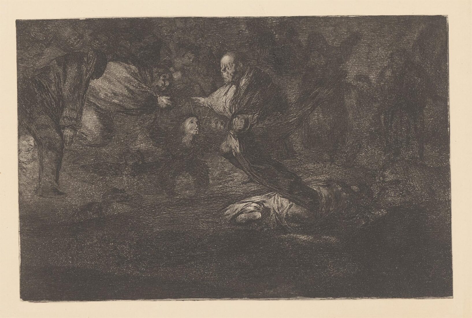 Funeral folly [God creates them and they join up together]. Disparate funebre [Dios los cria y ellos juntan] - Goya y Lucientes Francisco