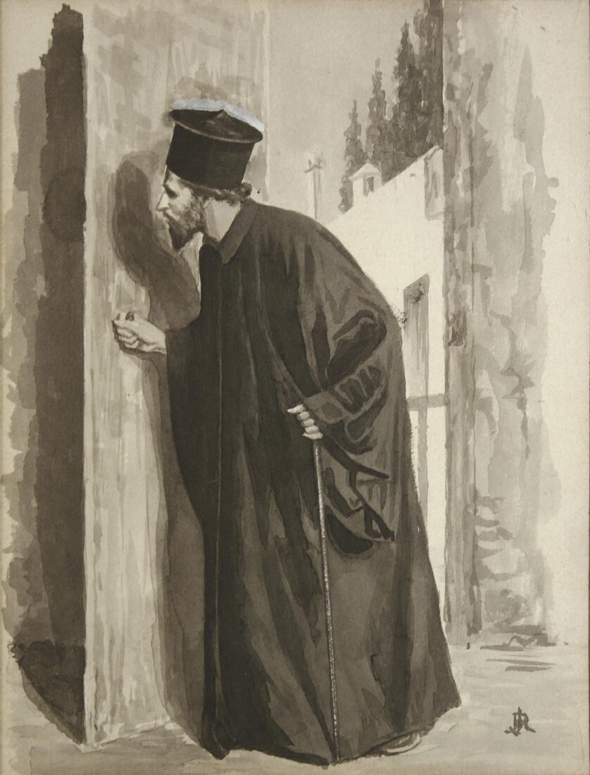 Father-Seraphim Visiting Christos’ Home - Rizos Ιakovos