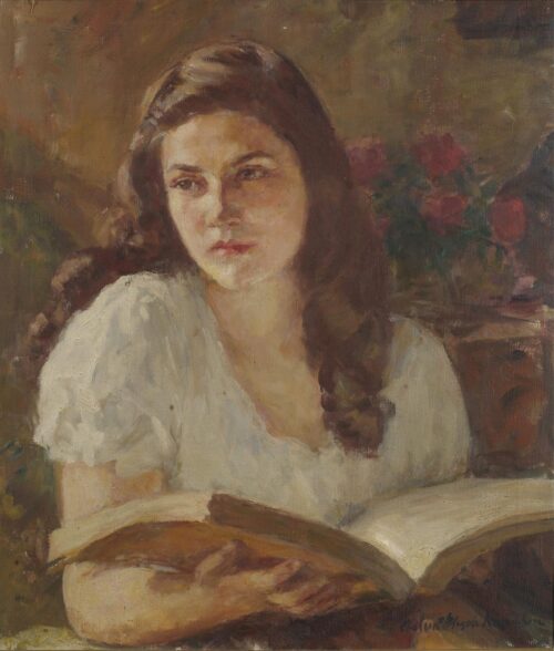 Young Woman Reading - Flora Karavia Thaleia