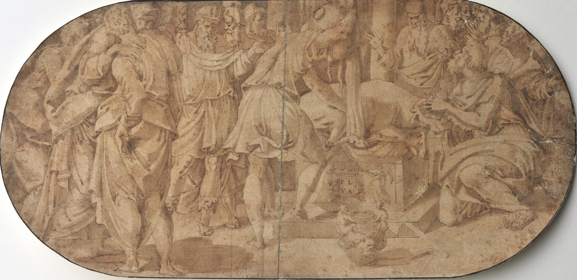 Calf sacrifice - School of Fontainebleau, after Volterra Daniele da