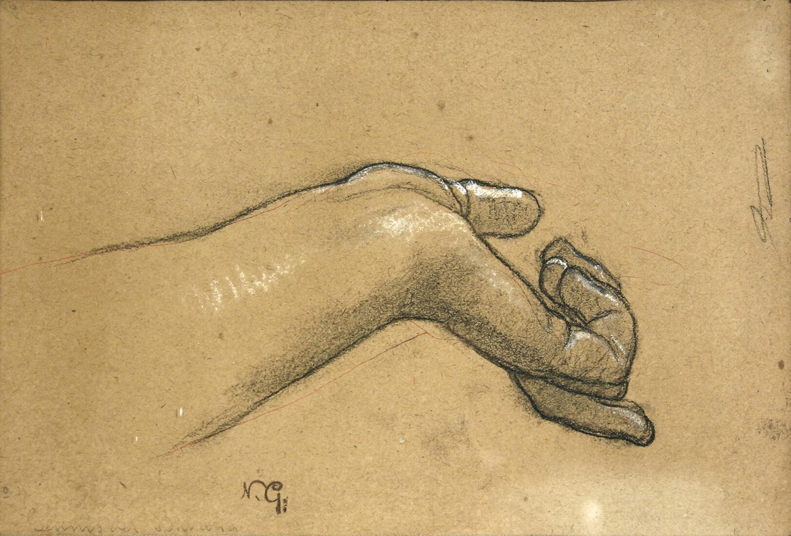Study of a Hand for the “Spirit”