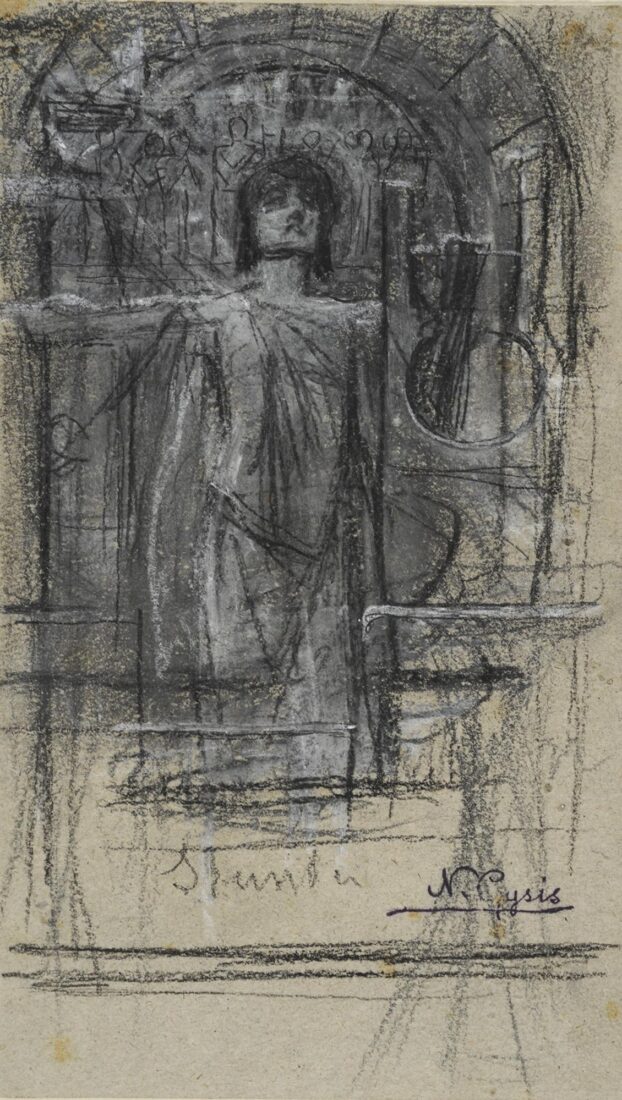 Draft for a Magazine Cover Entitled “The Hours” - Gyzis Nikolaos