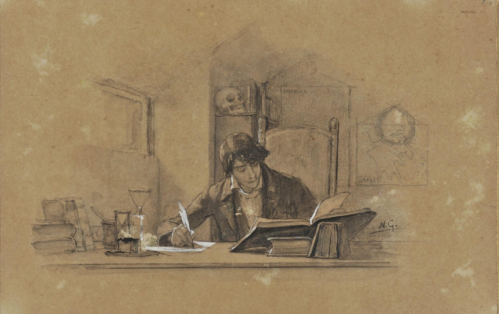 Philippos Marthas as a Young Medical Student - Gyzis Nikolaos