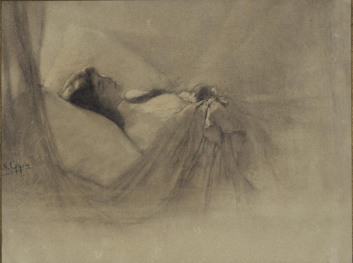 Philippos Martha’s Wife on her Deathbed - Gyzis Nikolaos
