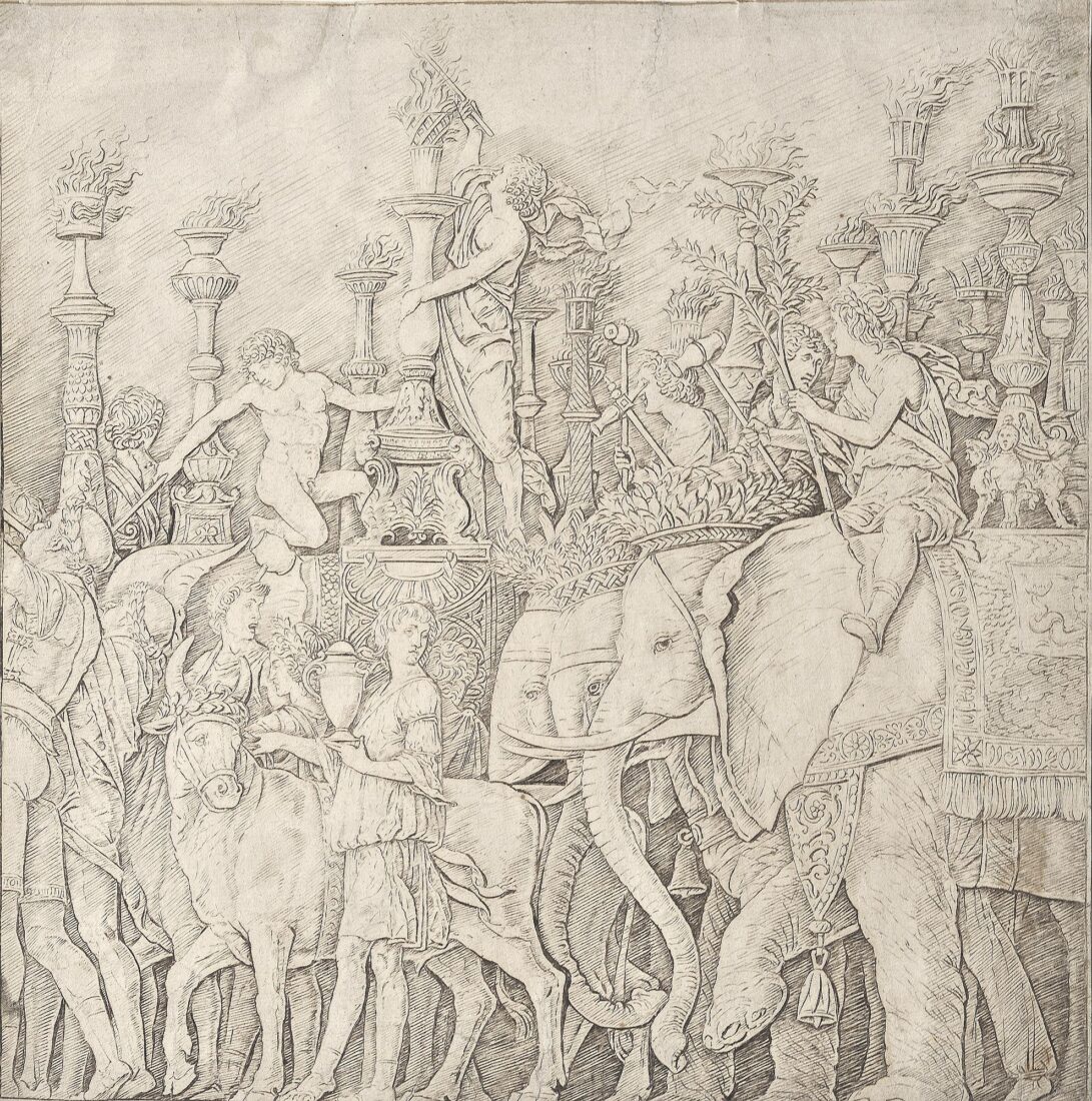 The Elaphants [From the series of 7 plates: “The Triumphs of Caesar” after drawings of Andrea Mantegna] - Mantegna Andrea