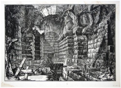 Antiquities from Lake Albano, series title page - Piranesi Giambattista