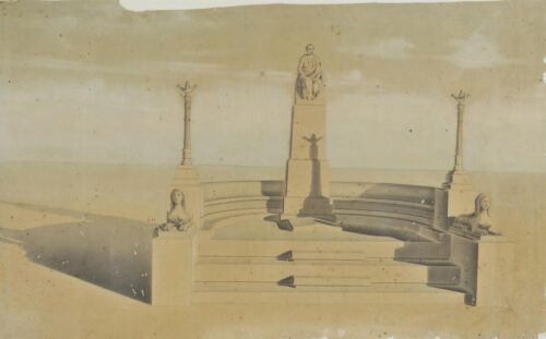 Study for Michail Tositas’s Funeral Monument in the First Cemetery of Athens - Kalkos Panagiotis