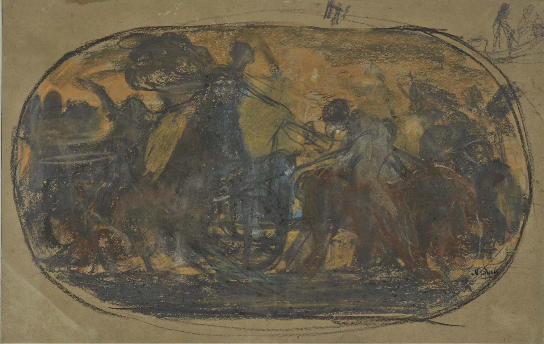 Study for the Ceiling Painting in the Auditorium of the Museum of Decorative Arts in Nuremberg - Gyzis Nikolaos