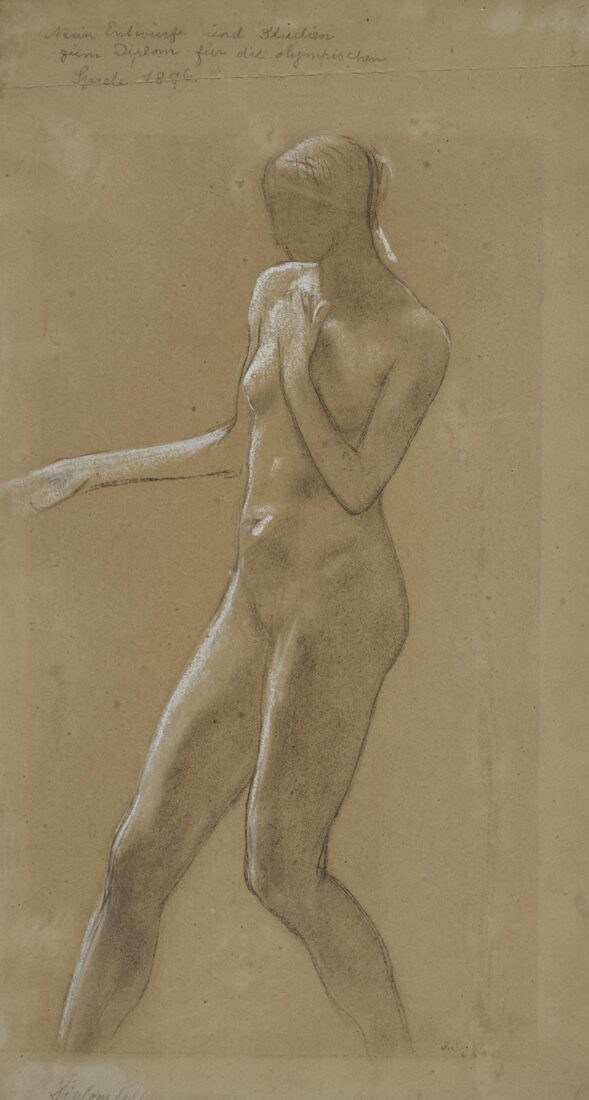 Nude Study for the Angel in the Diploma of the Olympic Games of 1896 - Gyzis Nikolaos