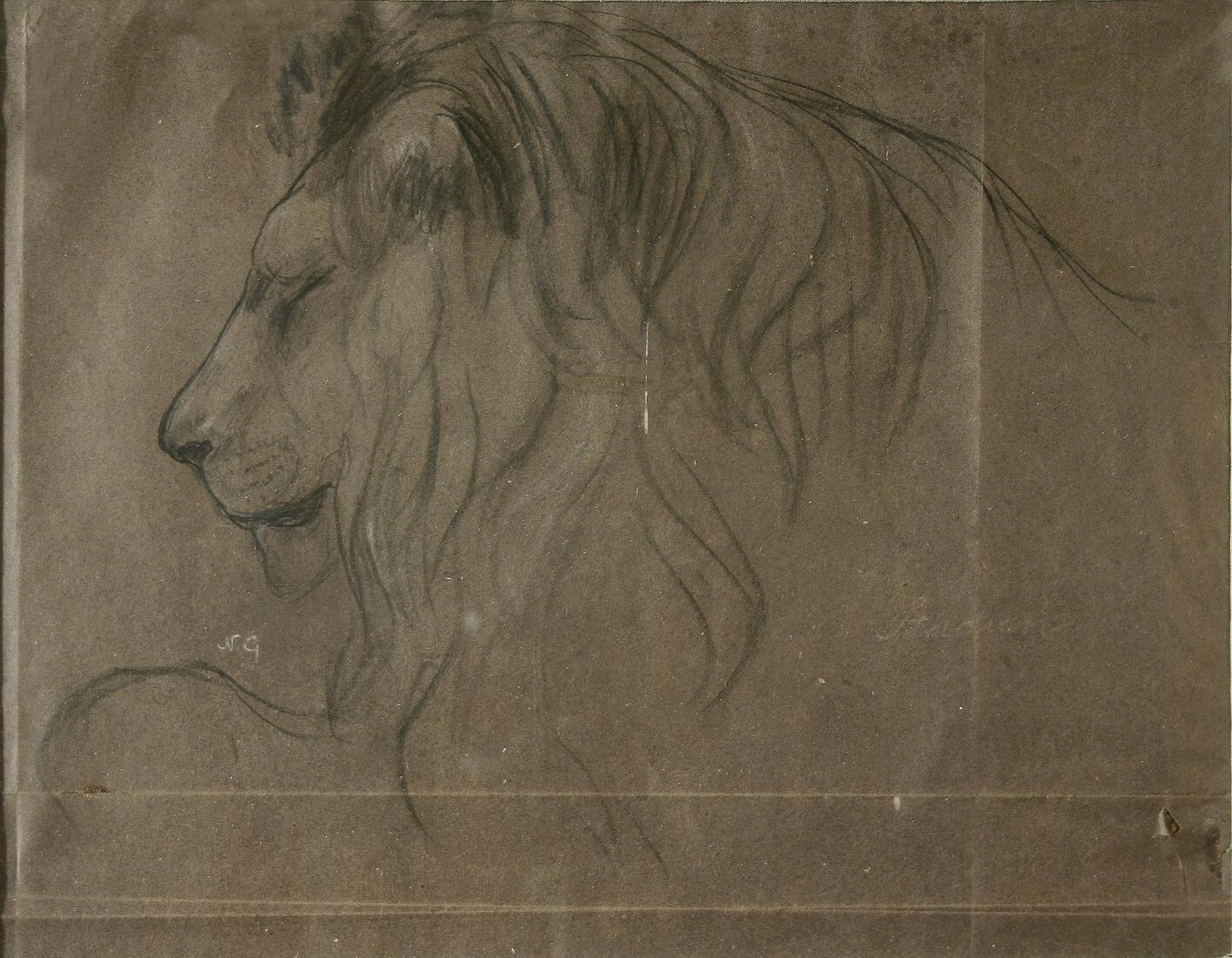 Study for the Lion Dragging the Chariot - Gyzis Nikolaos