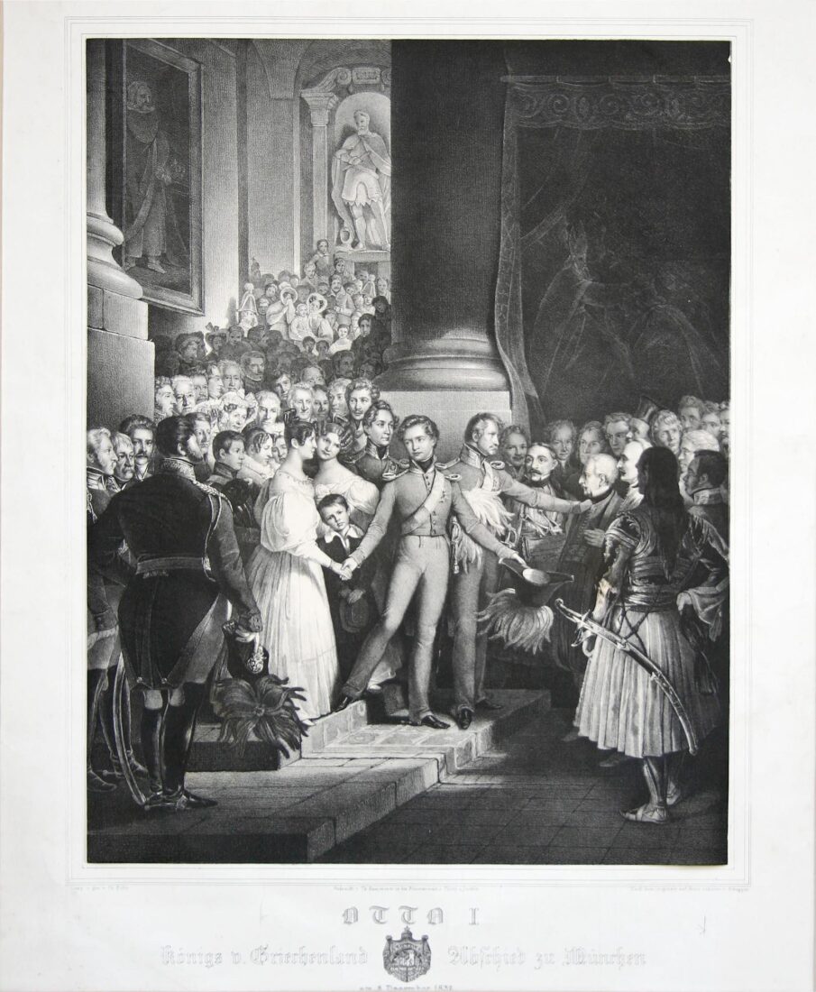 Otto farwell from his family in Munich on December 6th, 1832 - Foltz Philip von