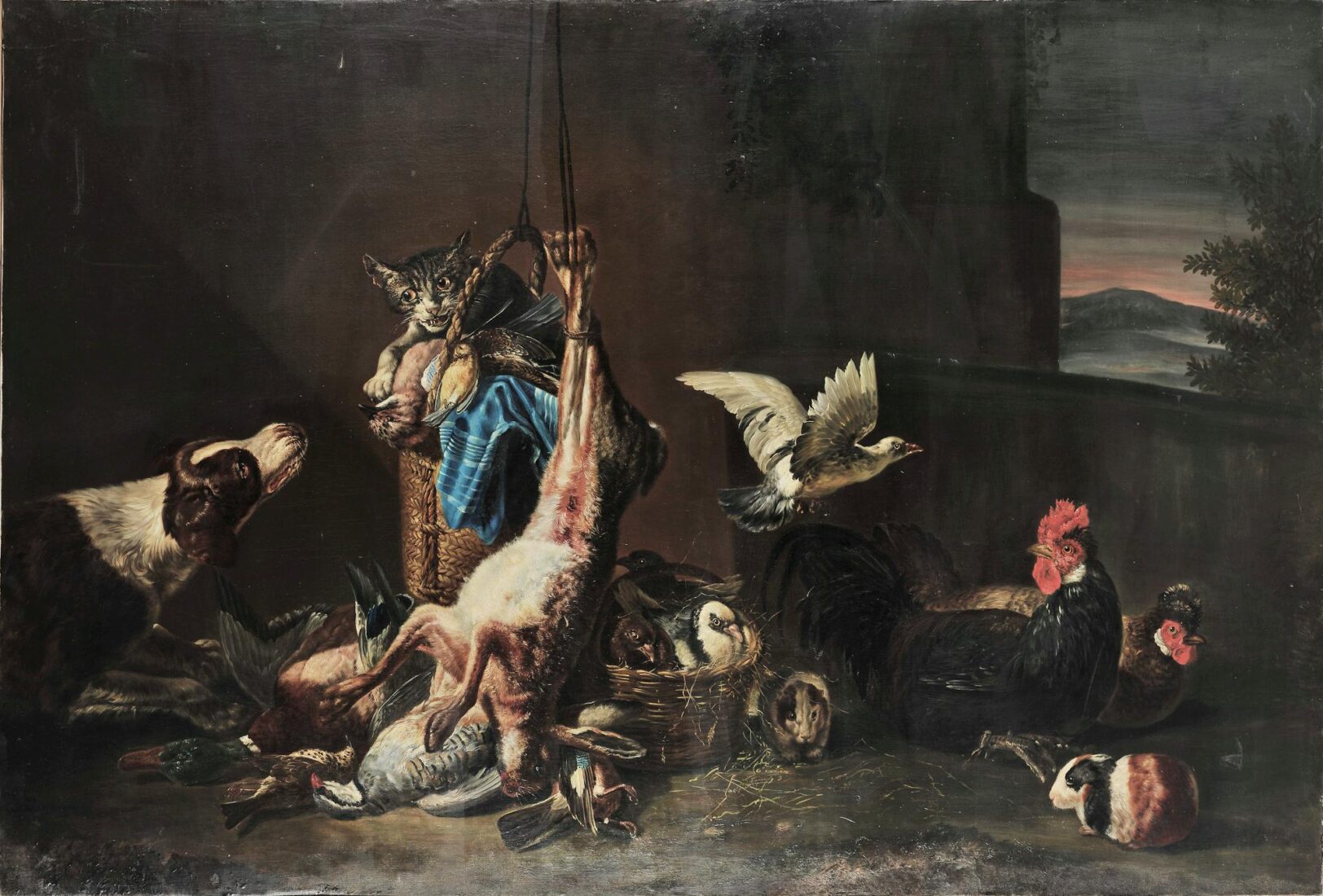 Game with Poultry, Dog and Cat - Unknown
